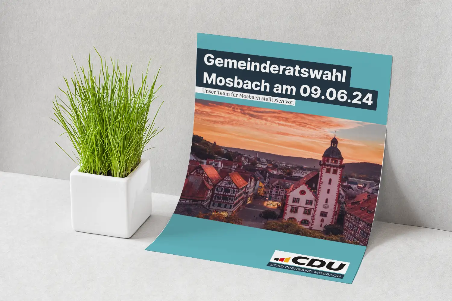 helmstaedter.digital Grafikdesign Mosbach CDU Wahlflyer