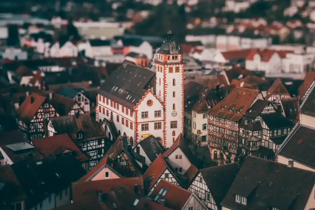 Drohnenfotografie Mosbach Rathaus
